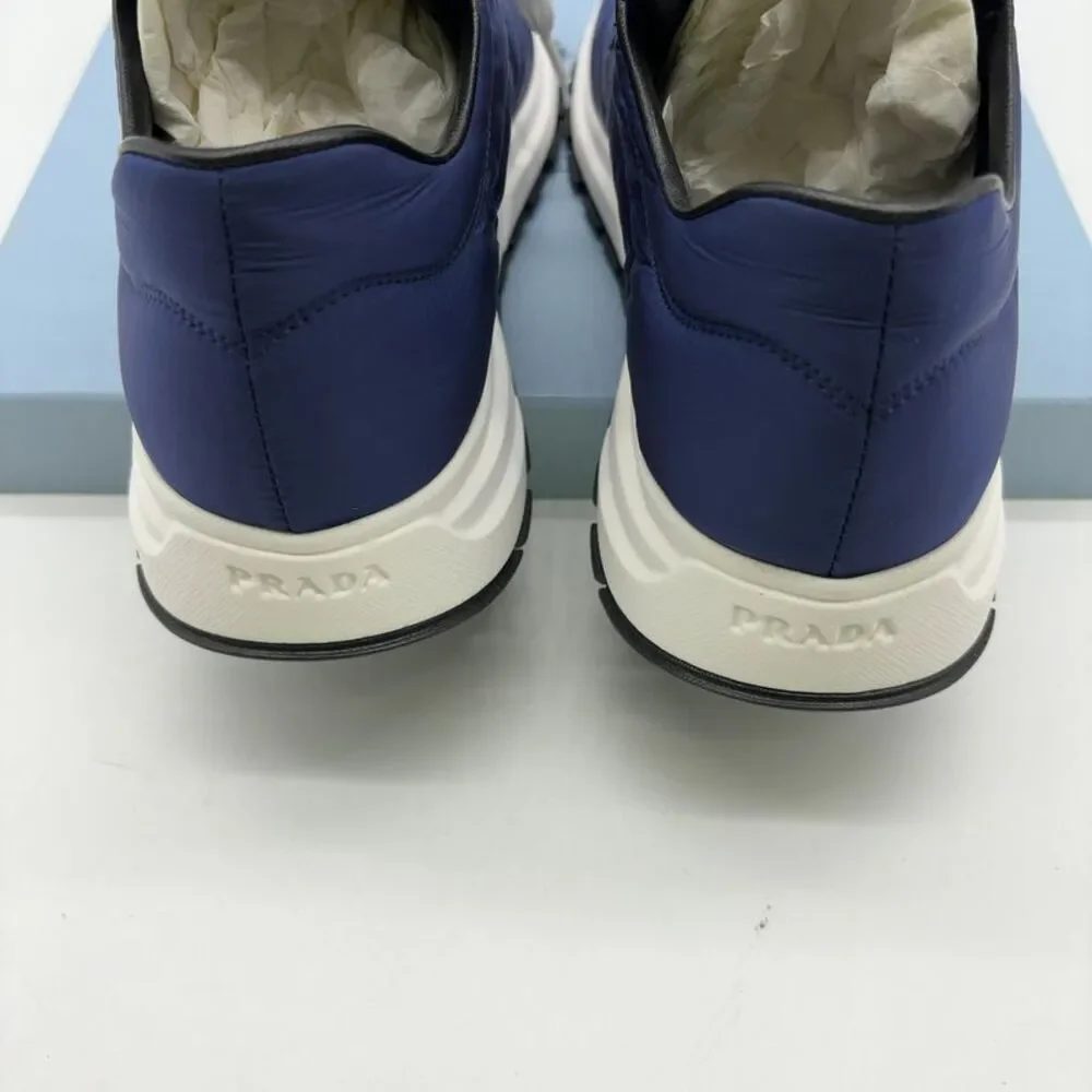 Prada Nylon PRAX Sneakers Blue White